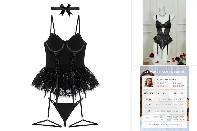 Detailed view of Best Bodysuits With Garters For Women