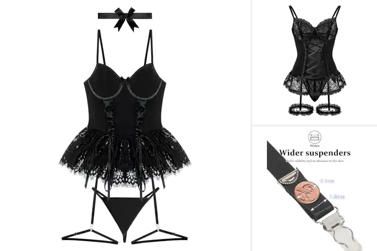 Detailed view of Best Corset And Garter Sets
