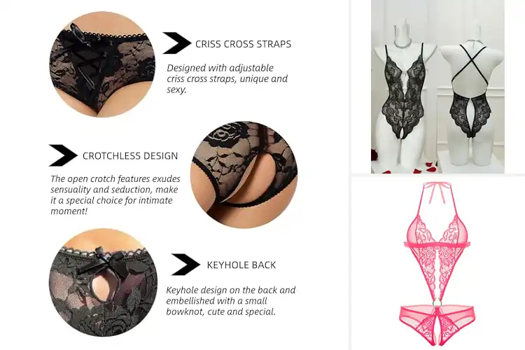 Detailed view of Best Crotchless Lingerie