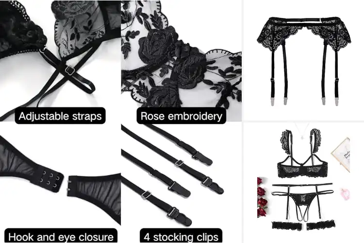 Detailed view of Best Garter Belt Lingerie Sets