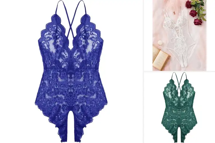 Detailed view of Best Lace Teddy Bodysuits