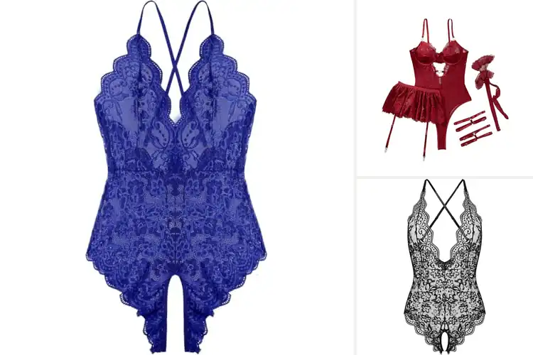 Detailed view of Best Lace Teddy Lingerie
