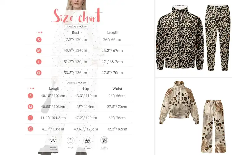 Detailed view of Best Leopard Print Sweatshirt Sets