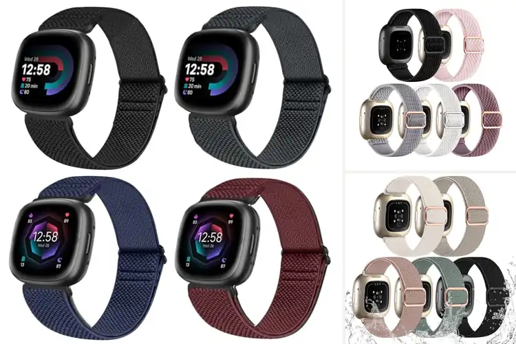 Detailed view of Best Nylon Watch Bands For Fitbit Versa 4