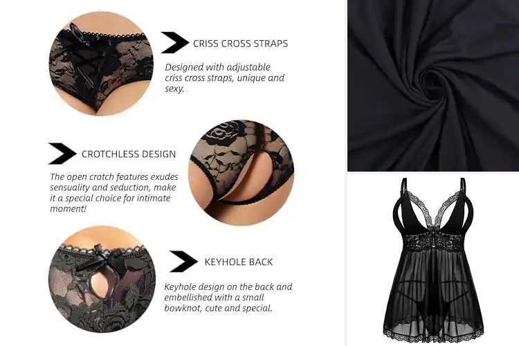 Detailed view of Best Plus Size Lingerie Sets: Comfort & Style for Every Body
