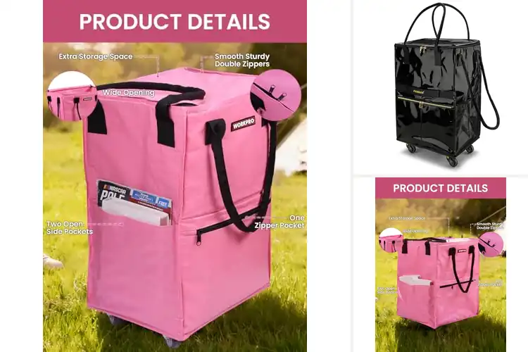 Detailed view of Best Rolling Shopping Bags