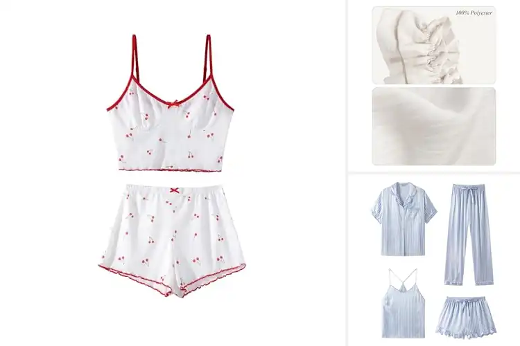 Detailed view of Best Sexy Pajama Sets: Top 7 Stylish & Comfy Picks