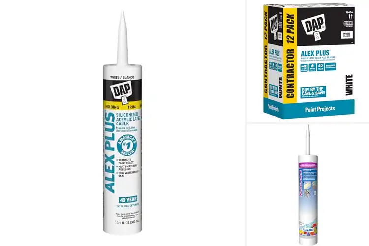 Detailed view of Best Siliconized Acrylic Caulks