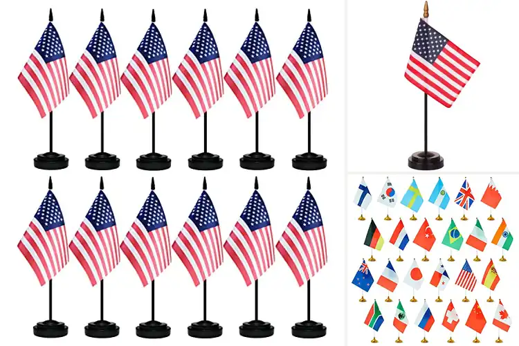 Detailed view of Best Table Decor Flags